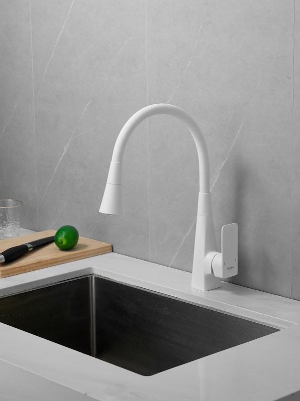 Смеситель для кухни Haiba HB73823-8 белый