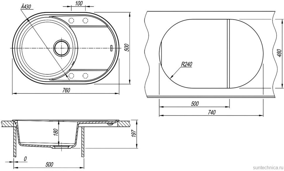 Комплект Мойка Lemark Lacha 760 9910058 жасмин + Смеситель Comfort LM3073PJS жасмин