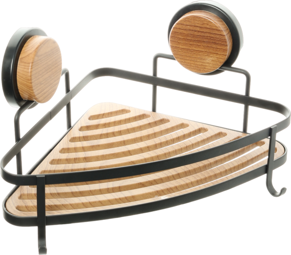 Полка Fixsen Magic 940B-1 угловая, черная, дерево