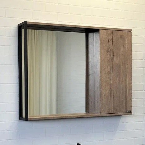 Зеркало Comforty Лиссабон 90, дуб тёмный