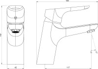 Смеситель для раковины Damixa Jupiter 770210301 черный Смеситель для раковины Damixa Jupiter 770210301 черный