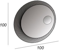 Зеркало круглое Cezares 45011 100х100 c LED-подсветкой