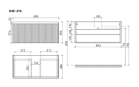 Мебель для ванной комнаты Sancos Snob R 1.0 90 bianco