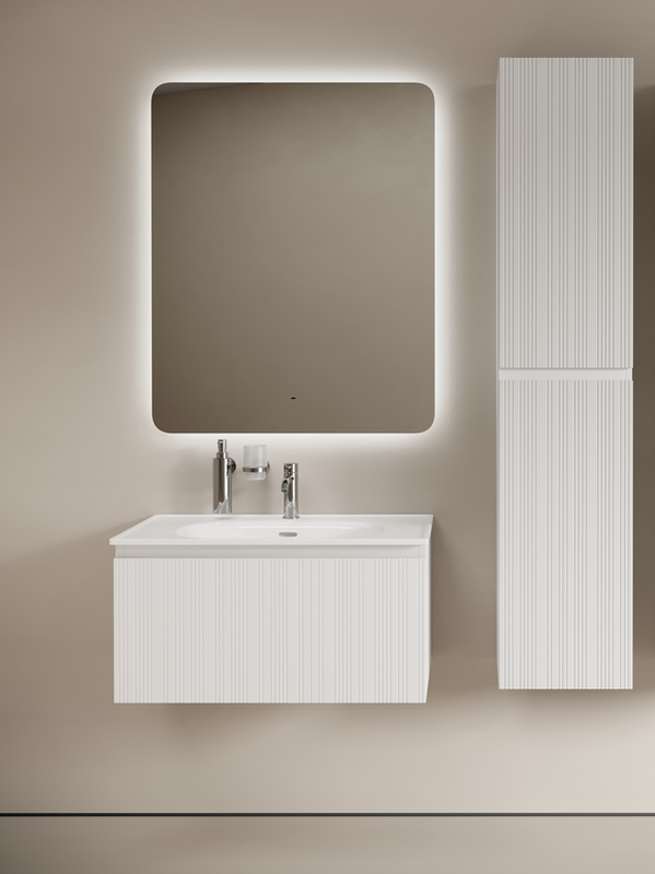 Мебель для ванной комнаты Sancos Code 80 подвесная, белая