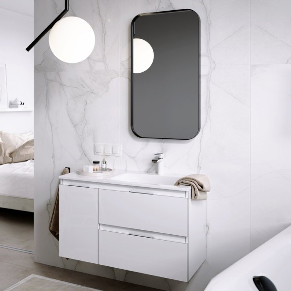 Мебель для ванной комнаты Aqwella 5 stars Accent 90 R, белая