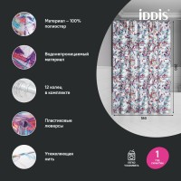 Штора для ванной IDDIS Base BX05P18i11 180х200, разноцветная