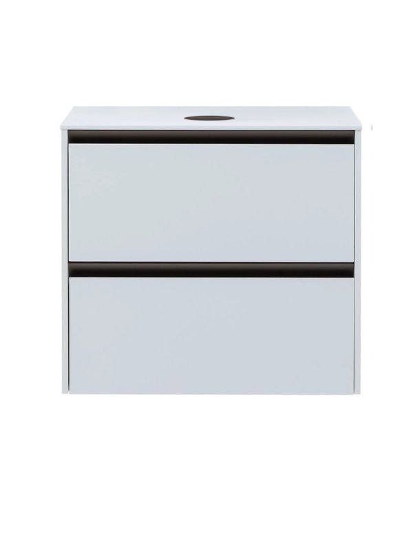 Тумба под раковину без столешницы Allen Brau Activity 70 с подсветкой, матовый белый, олива браш