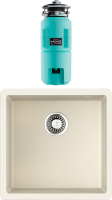 Комплект Мойка Omoikiri Bosen 44-U-WH белая + Измельчитель Nagare slim 1250-AZ azur blue