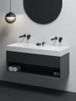 Тумба с раковиной Ravak Lite SD 120 матовая черная Тумба с раковиной Ravak Lite SD 120 матовая черная