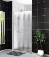 Душевая дверь в нишу BelBagno Uno UNO-B-2-110-CH-Cr стекло рифленое