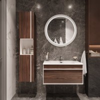 Тумба с раковиной STWORKI Вестервик 80 орех каньон