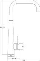 Смеситель для кухни Steel Hammer Inox SH 5183 INOX Смеситель для кухни Steel Hammer Inox SH 5183 INOX