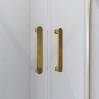 Душевой уголок Niagara Nova NG-6406-08 GOLD 90x90 профиль желтое золото, стекло прозрачное