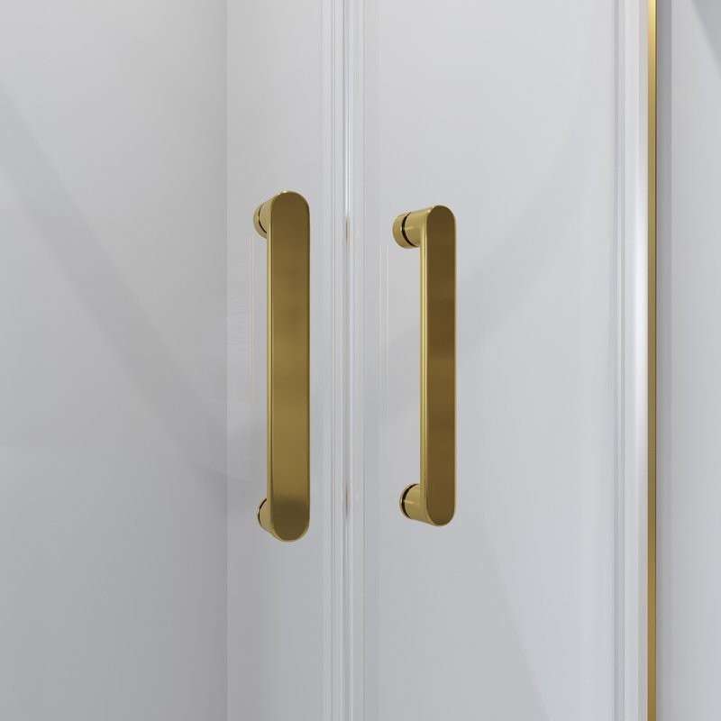 Душевой уголок Niagara Nova NG-6406-08 GOLD 90x90 профиль желтое золото, стекло прозрачное