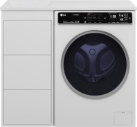 Мебель для ванной комнаты Brevita Grafit 40 L, под стиральную машину, раковина Гавана 100