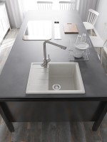 Мойка кухонная Domaci Болонья М-150-001 белая Мойка кухонная Domaci Болонья М-150-001 белая