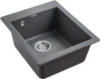 Комплект Мойка Paulmark Kante 40 PM104249-DG графит + Измельчитель Bone Crusher BC 810-AS