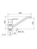 Смеситель для кухни РМС SL86 SL86-004FBS-25