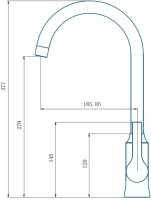 Смеситель для кухни Haiba HB70652 хром