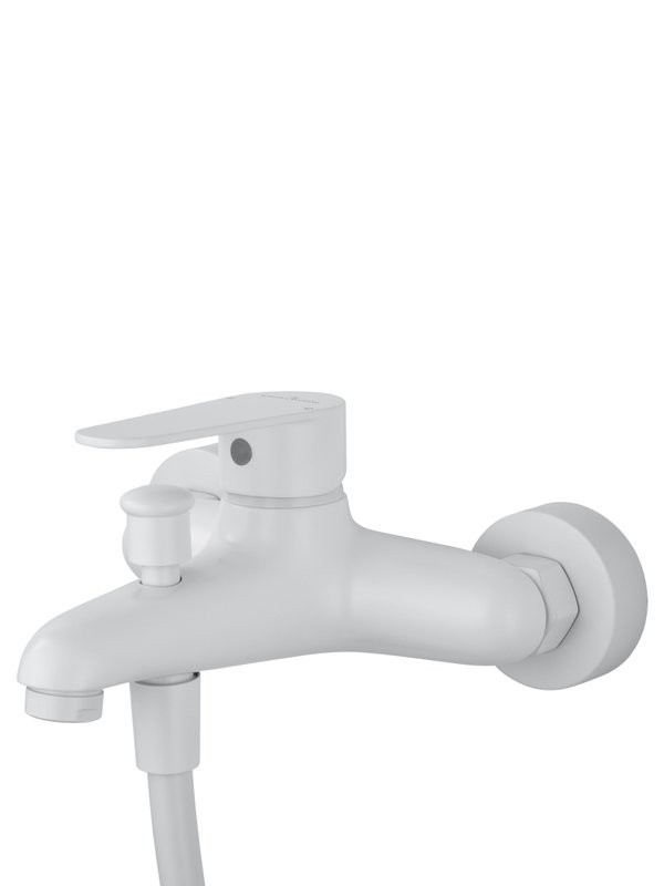 Смеситель для ванны с душем Wonzon & Woghand Alfa WW-AE3201-MW матовый белый