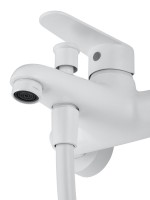 Смеситель для ванны с душем Wonzon & Woghand Alfa WW-AE3201-MW матовый белый Смеситель для ванны с душем Wonzon & Woghand Alfa WW-AE3201-MW матовый белый