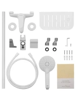 Смеситель для ванны с душем Wonzon & Woghand Alfa WW-AE3201-MW матовый белый Смеситель для ванны с душем Wonzon & Woghand Alfa WW-AE3201-MW матовый белый