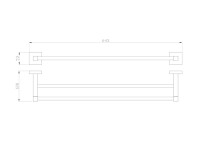 Полотенцедержатель Wonzon & Woghand WW-8911-DG темное золото