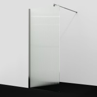 Душевая перегородка Wasserkraft Rur 30W 110 см, профиль графит, стекло рифленое