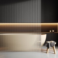 Душевая перегородка Wasserkraft Rur 30W 110 см, профиль графит, стекло рифленое