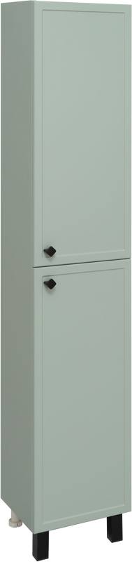 Шкаф пенал для ванной Runo Римини мята, R