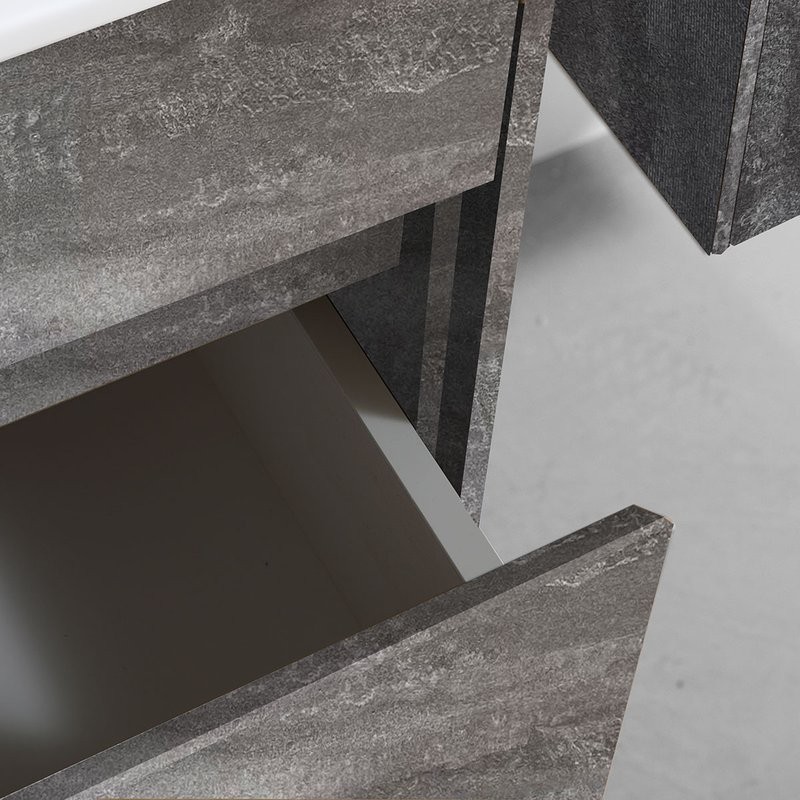 Тумба с раковиной Vincea Chiara 60 бетон