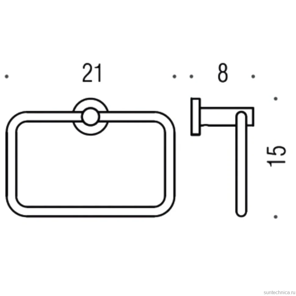 Полотенцедержатель Colombo Design Plus W4931.HPS1 нержавеющая сталь