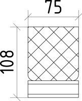 Набор Стакан Boheme Royal Cristal 10931-BR + Мыльница 10930-BR