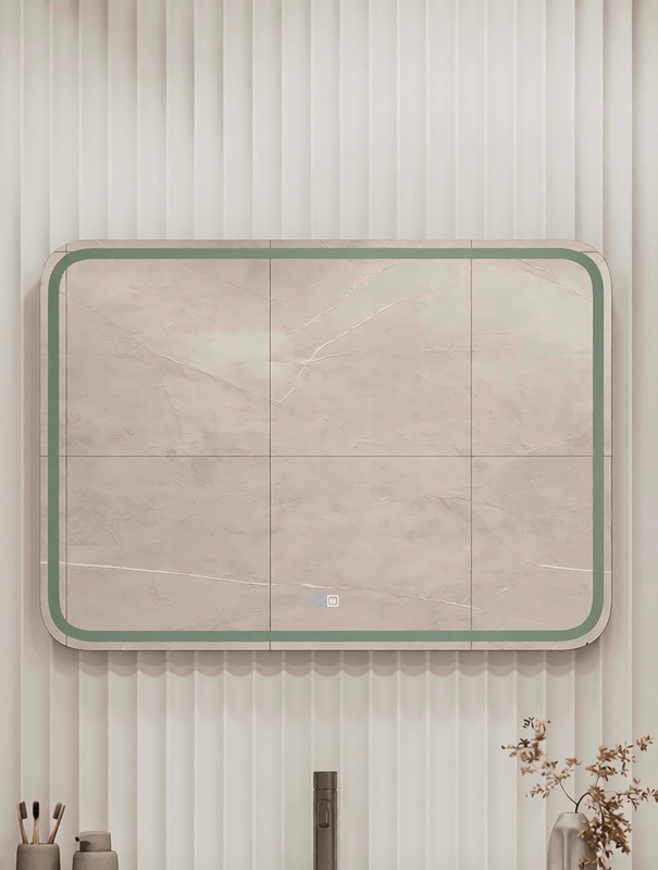 Зеркало CONTINENT Ledh Russo 80х70 см, сенсорное, с антизапотеванием