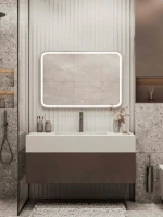 Зеркало CONTINENT Ledh Russo 80х70 см, сенсорное, с антизапотеванием