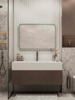 Зеркало CONTINENT Ledh Russo 80х70 см, сенсорное, с антизапотеванием