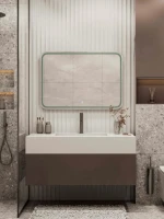 Зеркало CONTINENT Ledh Russo 80х70 см, сенсорное, с антизапотеванием