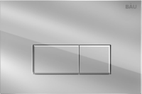 Комплект Унитаз подвесной Bauedge Bau Dream безободковый, с микролифтом + Инсталляция Bau Pro + Кнопка Hotel, хром