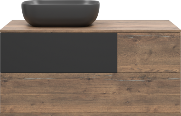 Тумба под раковину Misty Коломбо 100 L дуб галифакс, антрацит