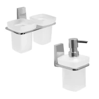 Набор Стакан Wasserkraft Lopau K-6028D + Дозатор K-6099 Набор Стакан Wasserkraft Lopau K-6028D + Дозатор K-6099