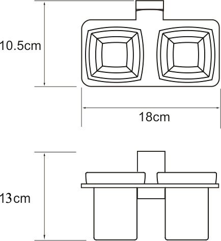 Набор Стакан Wasserkraft Lopau K-6028D + Дозатор K-6099