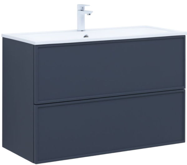 Тумба под раковину без столешницы Aquanet Арт 100 подвесная, маренго