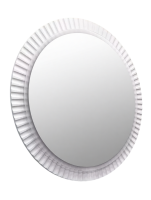 Зеркало круглое Comforty Мадрид 90 с подсветкой, бесконтактный сенсор, антизапотевание, матовое белое