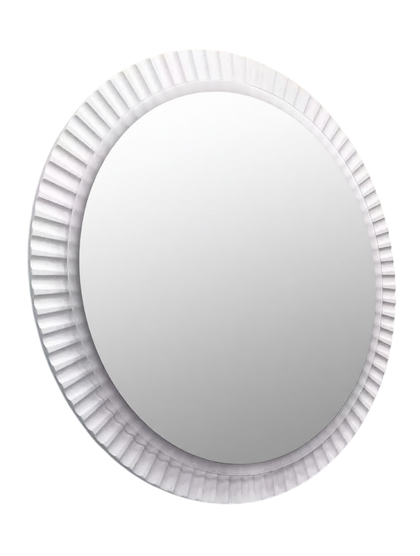 Зеркало круглое Comforty Мадрид 90 с подсветкой, бесконтактный сенсор, антизапотевание, матовое белое