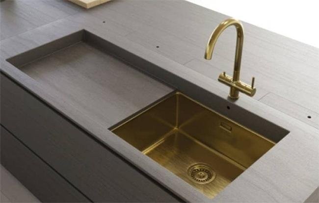 Смеситель для кухни Seaman Eco Venice SSN-1338-LG light gold