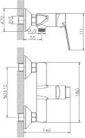 Гигиенический душ Haiba HB559 со смесителем