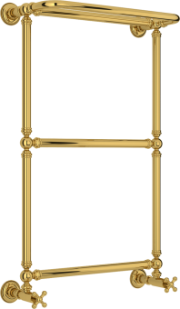 Полотенцесушитель водяной Сунержа Ренессанс 86x50, 4 секции, с полкой, золото