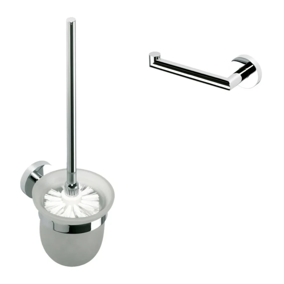 Набор Держатель Bemeta Omega 104212032 L, chrome + Ершик Bemeta Omega 104113012