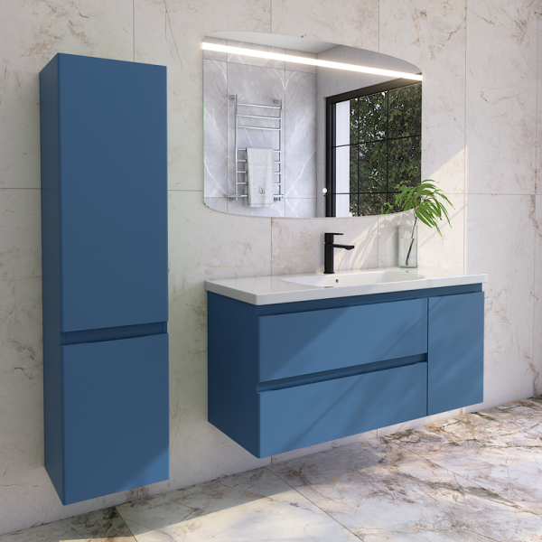Мебель для ванной комнаты Caprigo Forte 120 R подвесная, бриллиантово-синий