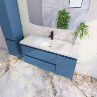 Мебель для ванной комнаты Caprigo Forte 120 R подвесная, бриллиантово-синий